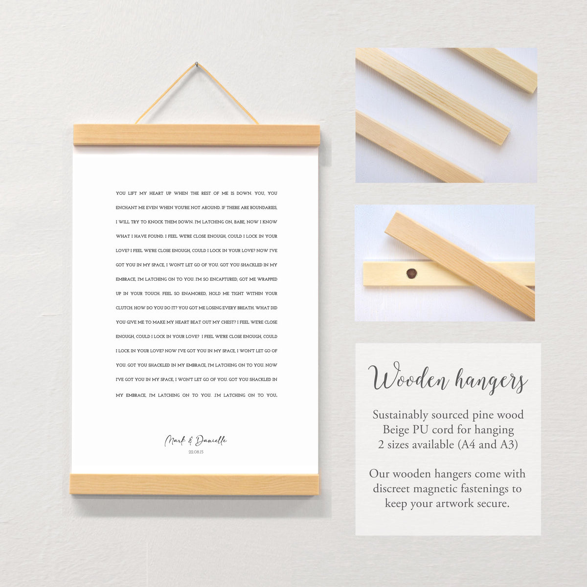 First dance song lyric print