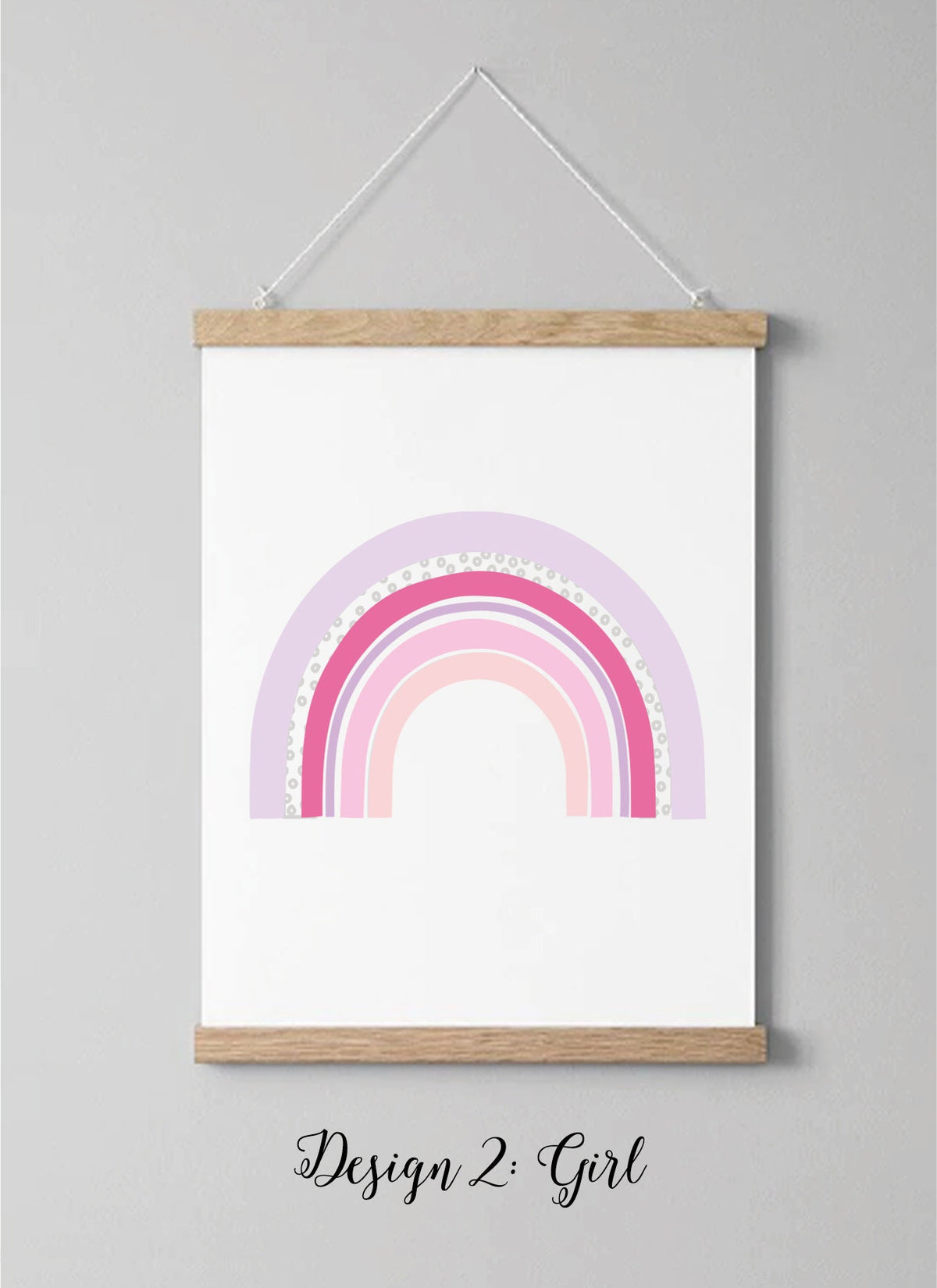 Rainbow nursery print