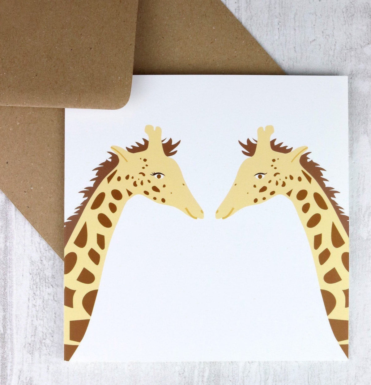 Giraffe Greetings Card: Animal Lover Card