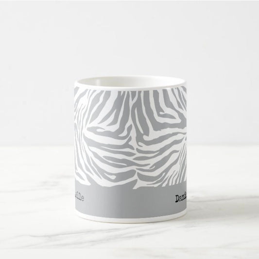 Zebra print mug