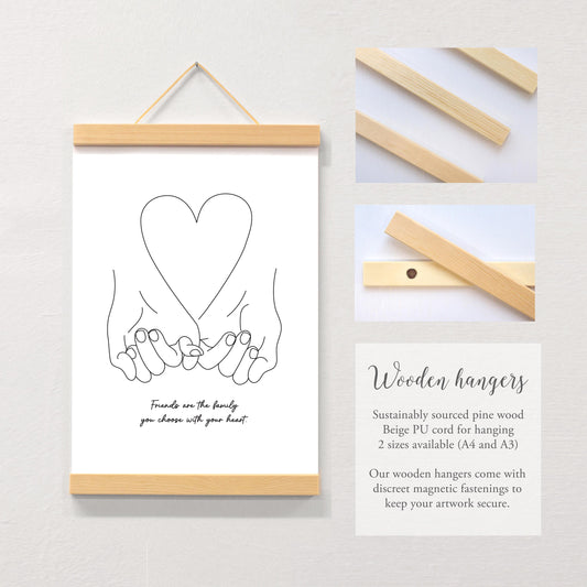 Friend Pinky Promise Art Print – Friendship Gift