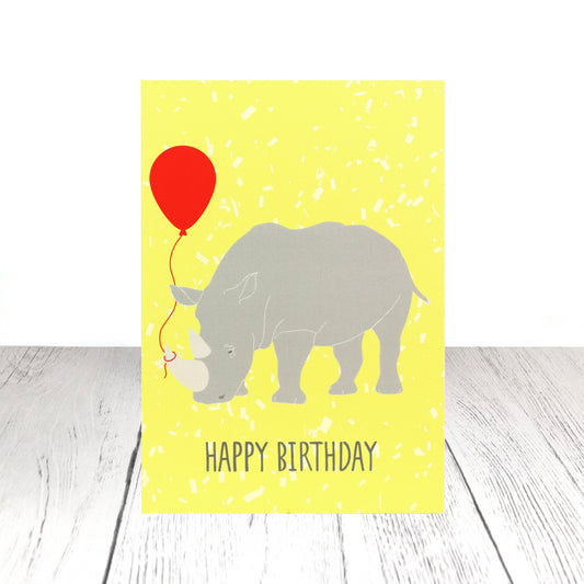 Rhino birthday card