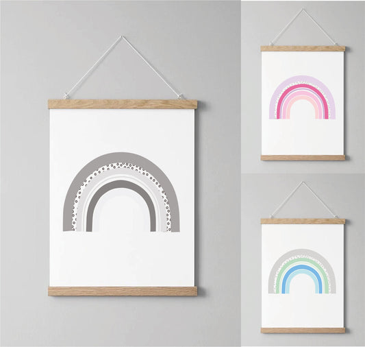 Rainbow nursery print
