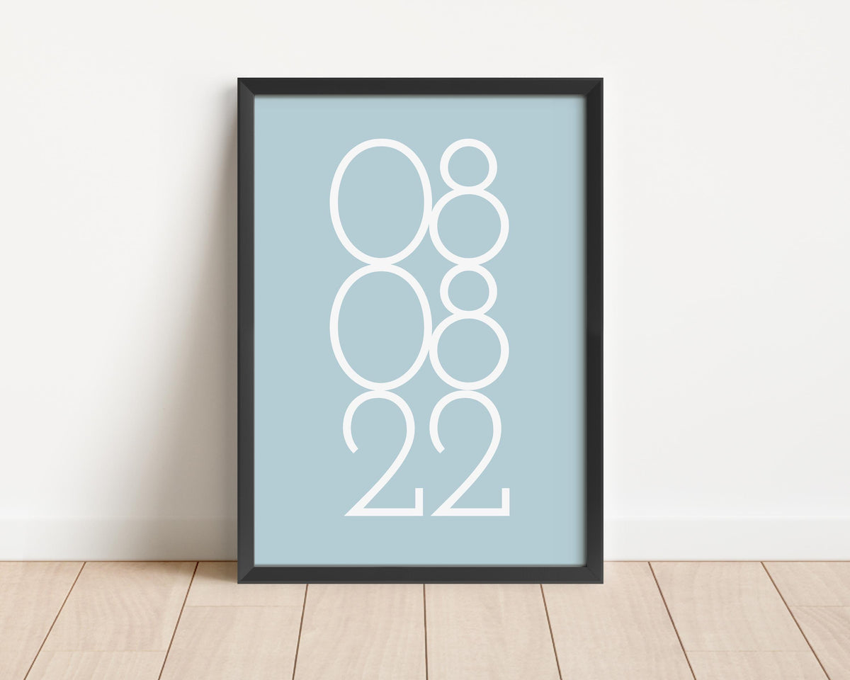 Personalised date print