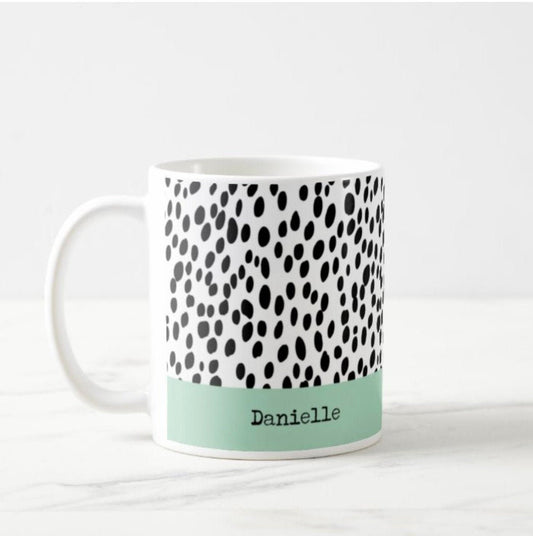 Animal print mug dalmatian spots