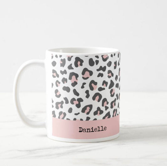 Leopard print mug