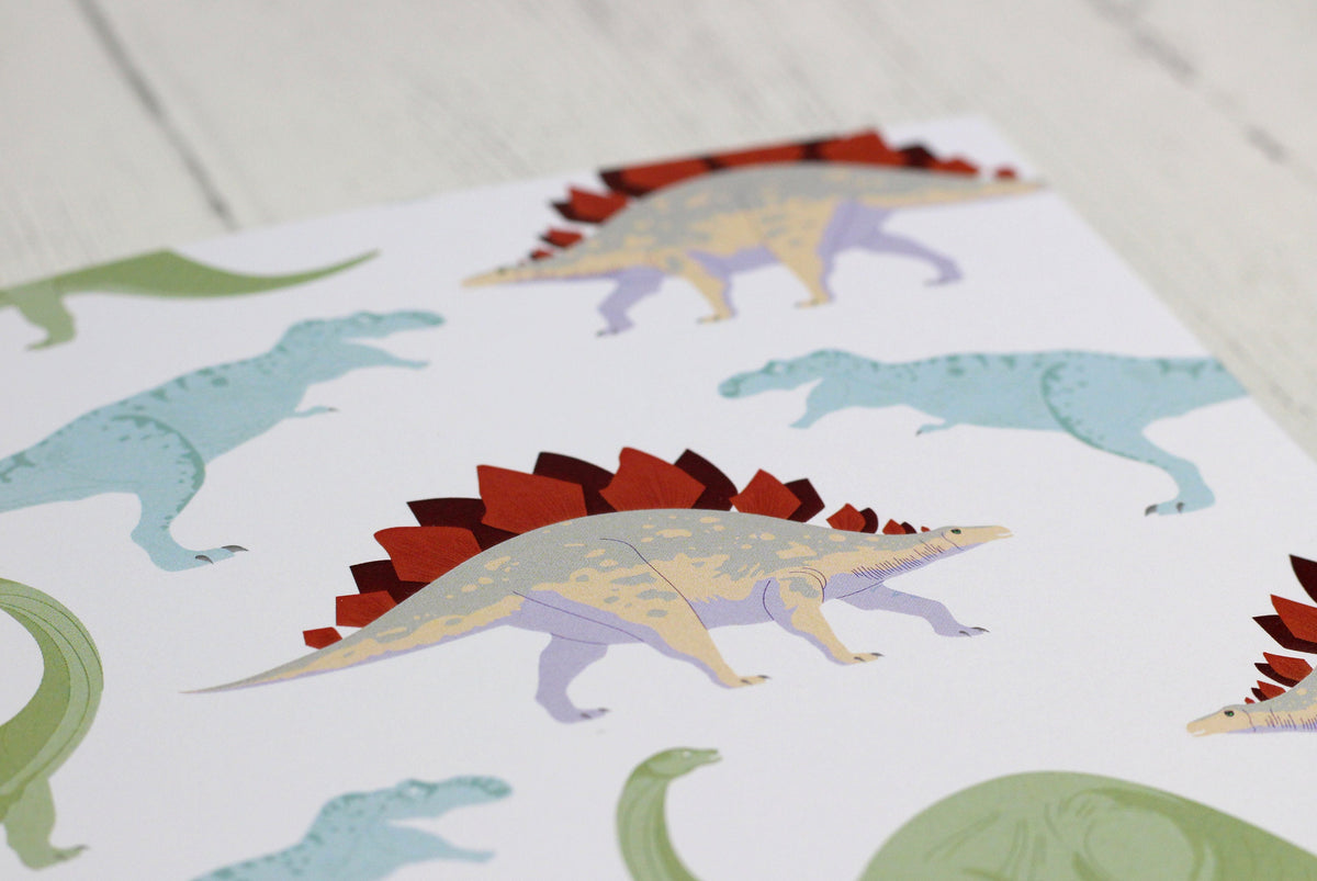 Dinosaur A5 notebook - plain or lined pages