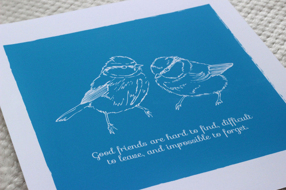 Best Friend Birds Print | Personalized Gift