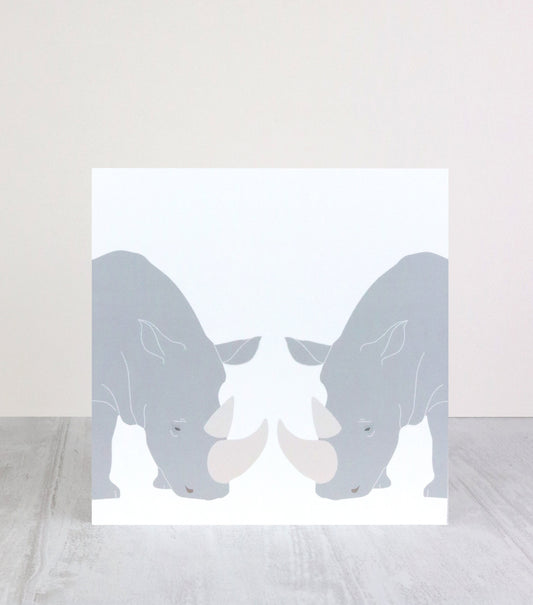 Rhino Greetings Card, Animal Lover Gift
