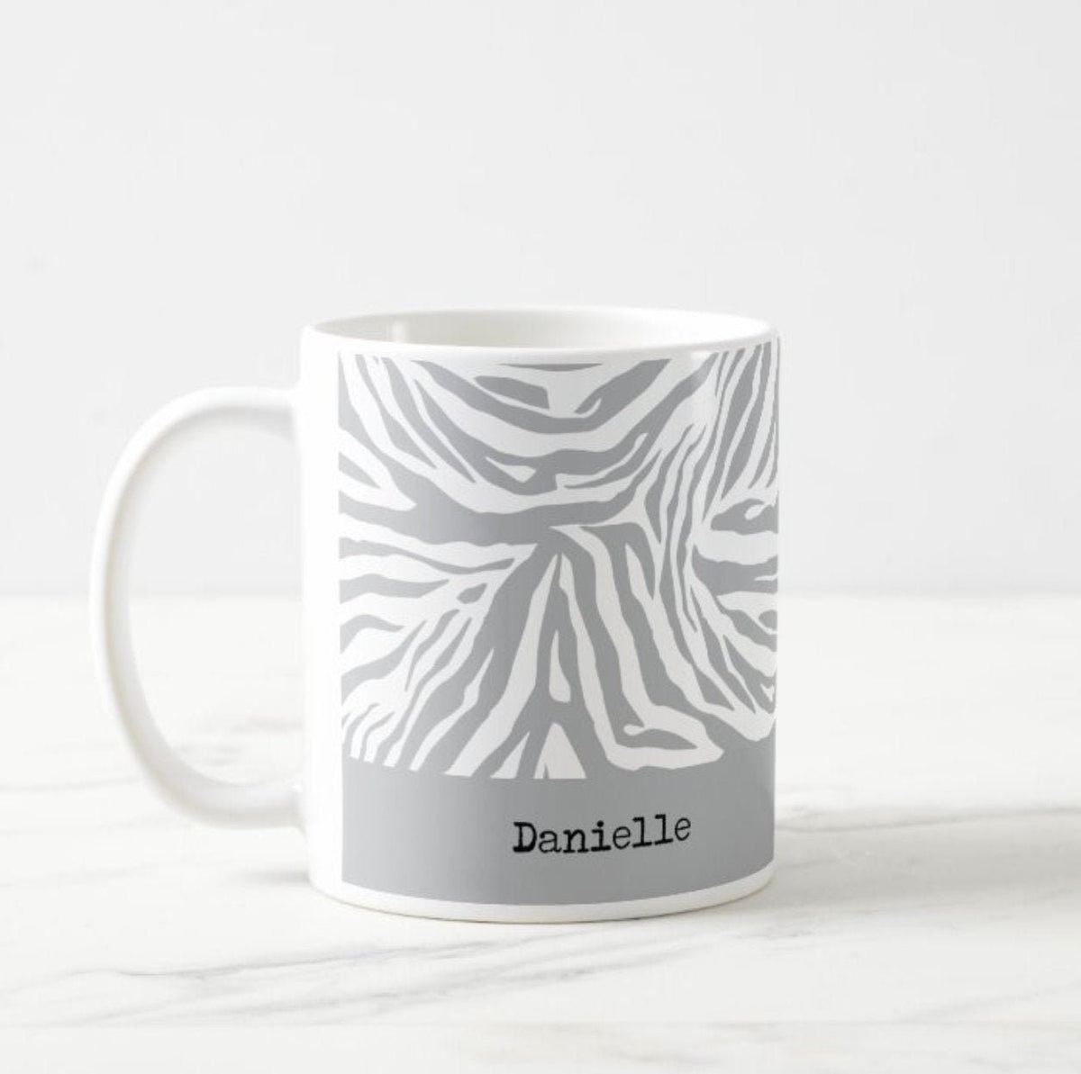 Zebra print mug