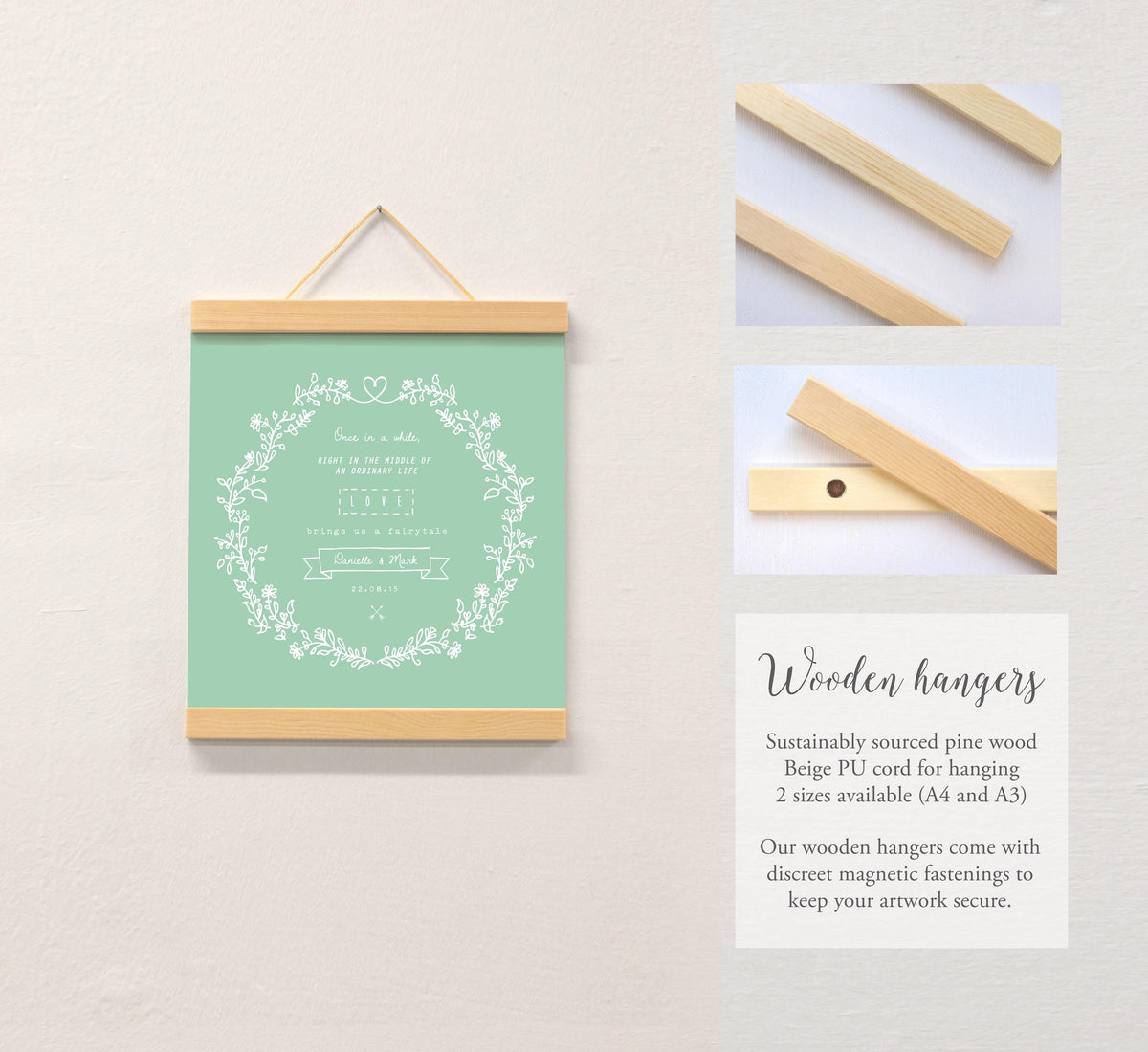 Personalised wedding print